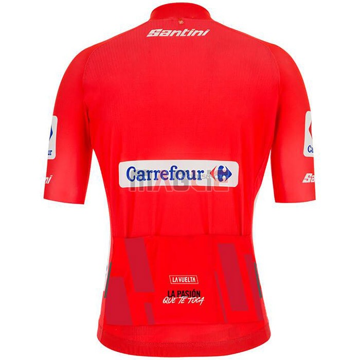 Maglia Vuelta Espana Manica Corta 2020 Rosso